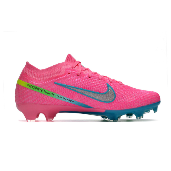 Nike Zoom Mercurial Vapor 15 Elite Pink and Blue Firm Ground FG Kids Football Boot