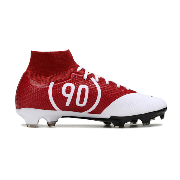 Nike Zoom Mercurial Superfly 9 Elite White and Red Firm Ground FG Kids Football Boot