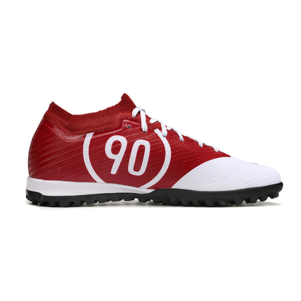 Botas de fútbol Nike Zoom Mercurial Vapor 15 Elite Turf TF para niños, color blanco y rojo