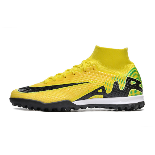 Nike Zoom Mercurial Superfly 9 Elite Yellow and Black Turf TF Kids Football Boot