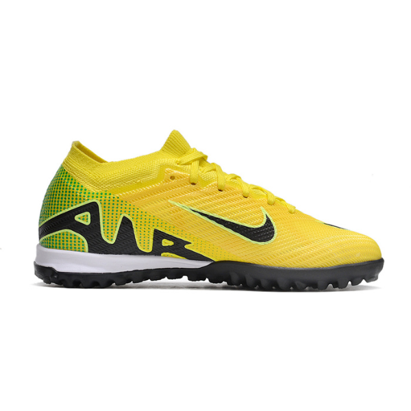 Botas de fútbol Nike Zoom Mercurial Vapor 15 Elite Turf TF para niños, color amarillo y negro