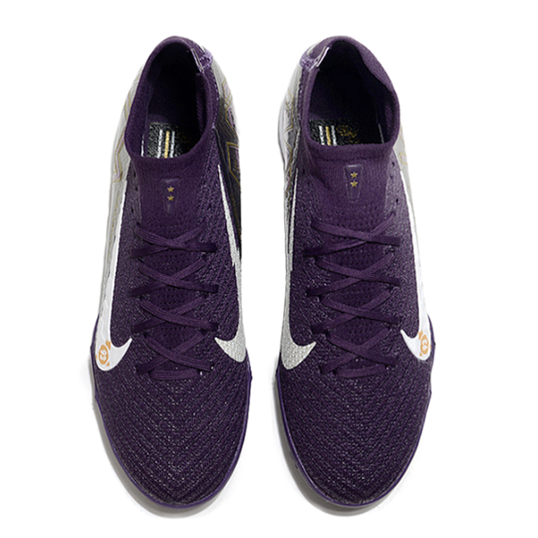 Botas de fútbol Nike Zoom Mercurial Superfly 10 Elite Mbappé Turf TF para niños, color morado