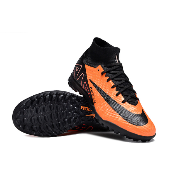 Nike Zoom Mercurial Superfly 9 Elite Orange and Black Turf TF Kids Football Boot