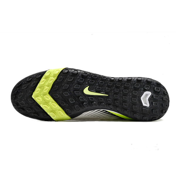 Botas de fútbol Nike Zoom Mercurial Vapor 16 Elite Turf TF para niños, color blanco y verde claro