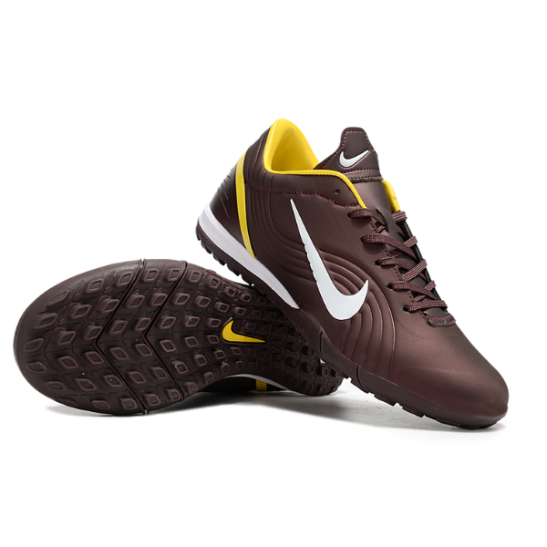 Botas de fútbol Nike Zoom Mercurial Vapor 1 Elite Remake Turf TF para niños, color marrón