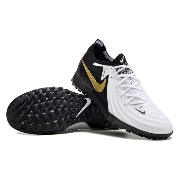 Nike Phantom GX2 Elite White and Black Turf TF Kids Football Boot
