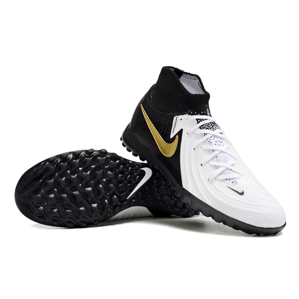 Nike Phantom Luna 2 Elite White and Black Turf TF Kids Football Boot