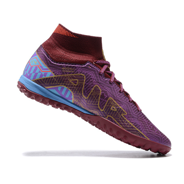 Botas de fútbol Nike Zoom Mercurial Superfly 9 Elite Turf TF para niños, color morado