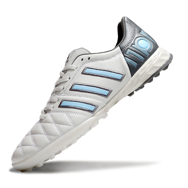 Botas de fútbol Adidas Adipure 11Pro Turf TF blancas y grises