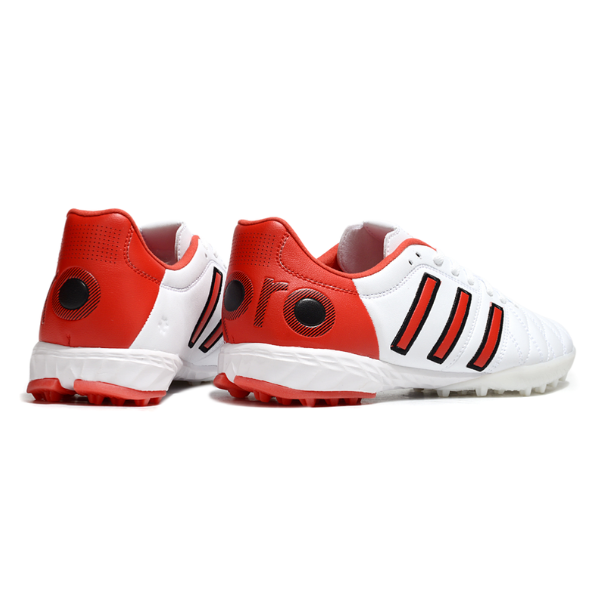 Botas de fútbol Adidas Adipure 11Pro Turf TF blancas y rojas