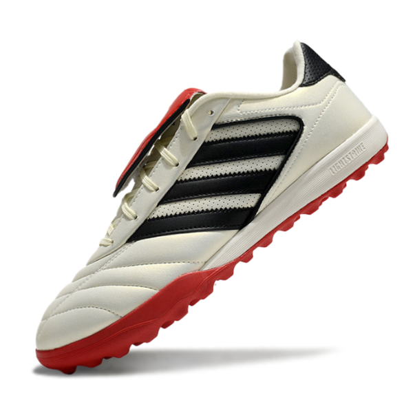 Botas de fútbol Adidas Copa Gloro II Turf TF en blanco, negro y rojo