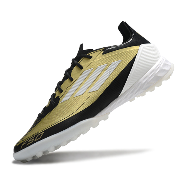 Botas de fútbol Adidas F50 Elite + Messi Triunfo Dourado Pack Turf TF