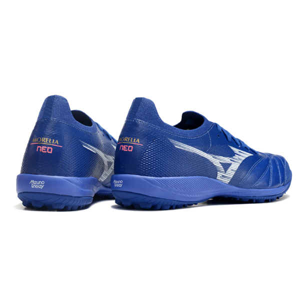 Bota de fútbol Mizuno Neo Sala Turf TF azul y blanco