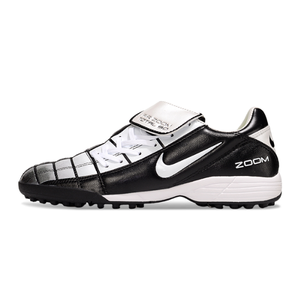 Botas de fútbol Nike Air Zoom Total 90 III Turf TF en blanco y negro