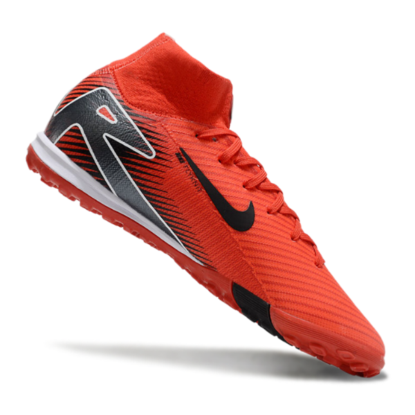 Nike Zoom Mercurial Superfly 10 Elite Red and Black Turf TF Football Boot