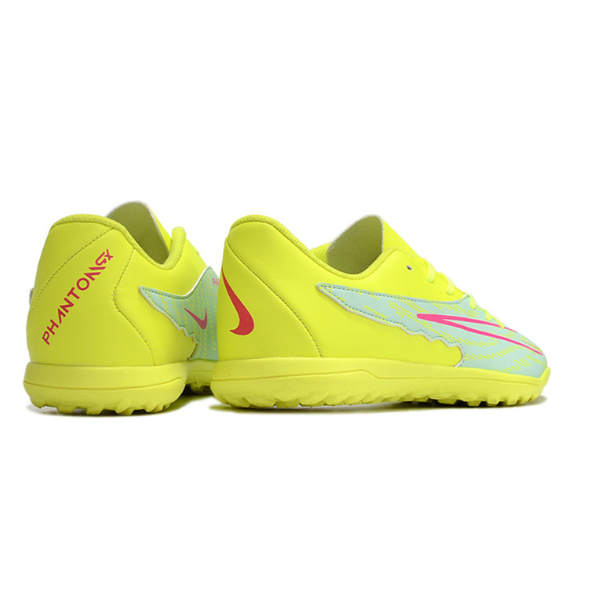 Nike Phantom GX Academy Yellow Green and Pink Turf TF Football Boot