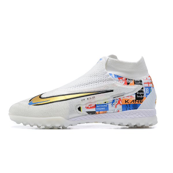 Nike Phantom GX Elite DF White Turf TF Football Boot