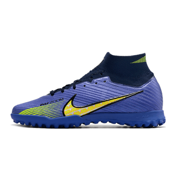 Nike Zoom Mercurial Superfly 9 Elite Purple and Green Turf TF Football Boot