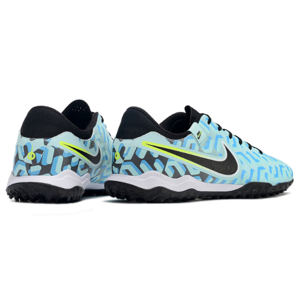 Nike Tiempo 10 Legend Academy Light Blue and Black Turf TF Football Boot