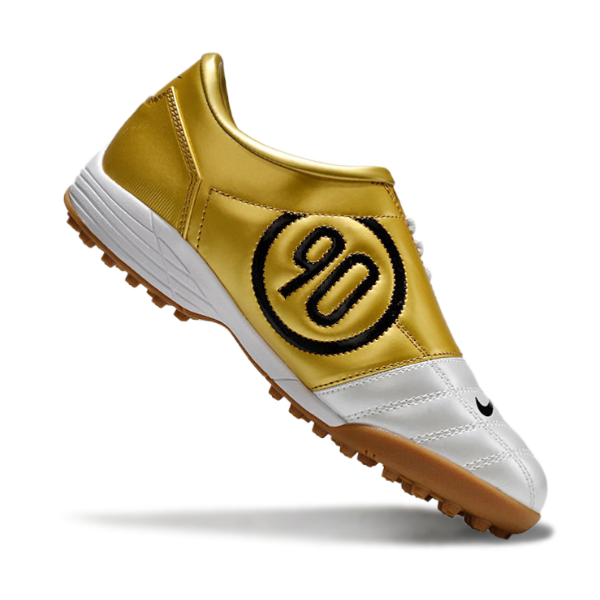 Nike Total 90 III Turf TF Gray and Gold Football Boot