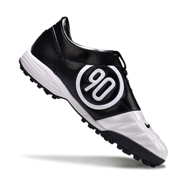 Nike Total 90 III Silver and Black Turf TF Football Boot