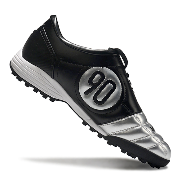 Nike Total 90 III Silver and Black Turf TF Football Boot