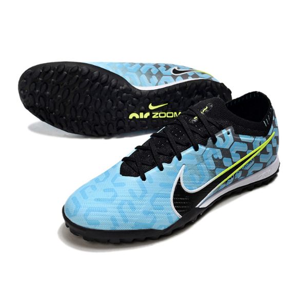 Nike Zoom Mercurial Vapor 15 Elite Light Blue and Black Turf TF Football Boot