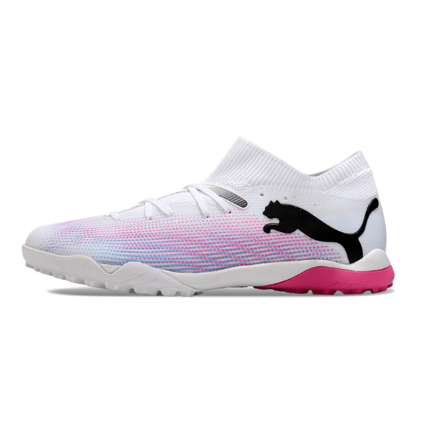 Puma Future 7 White and Purple Turf TF Football Boot