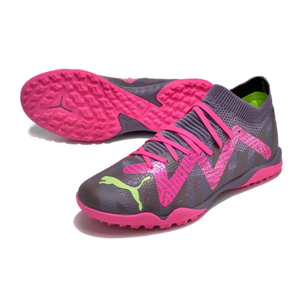 Botas de fútbol Puma Future Ultimate Turf TF moradas y rosas