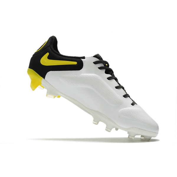 Botas de fútbol Nike Tiempo Legend 9 Elite Firm Ground FG amarillas y negras