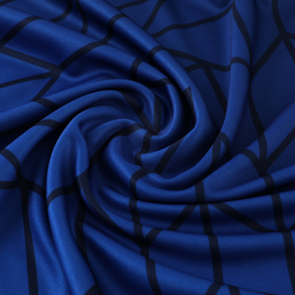 Conjunto de entrenamiento azul Adidas, camiseta y pantalón