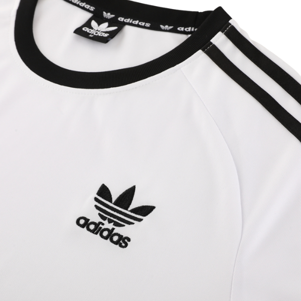 Adidas White and Black Training Set T-Shirt and Shorts