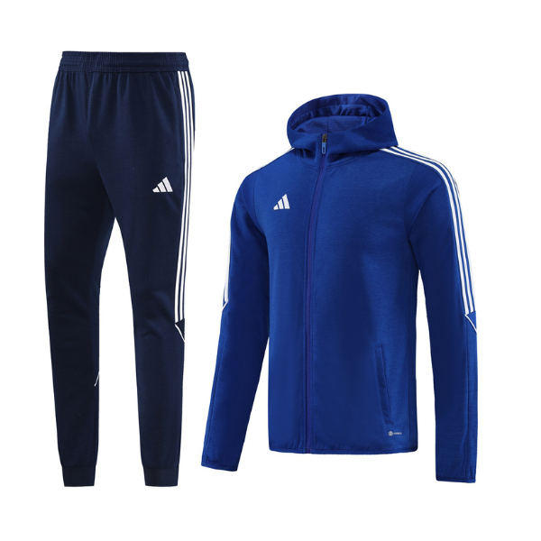 Abrigo y pantalones azules Adidas Cold Set