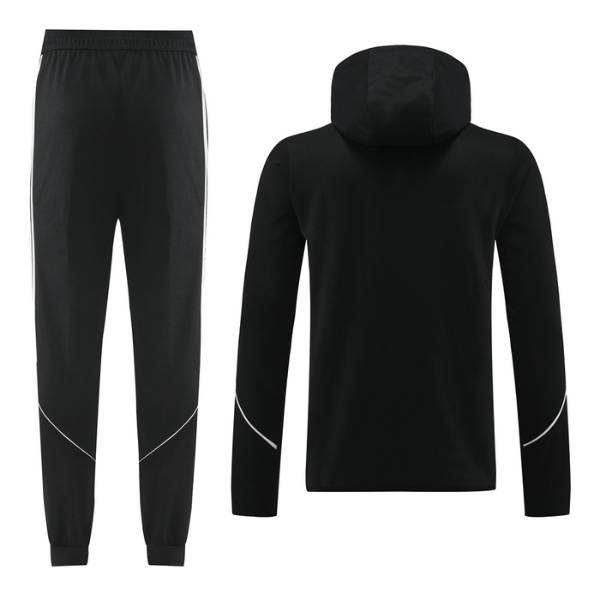 Conjunto Adidas Cold Set con abrigo y pantalones en blanco y negro