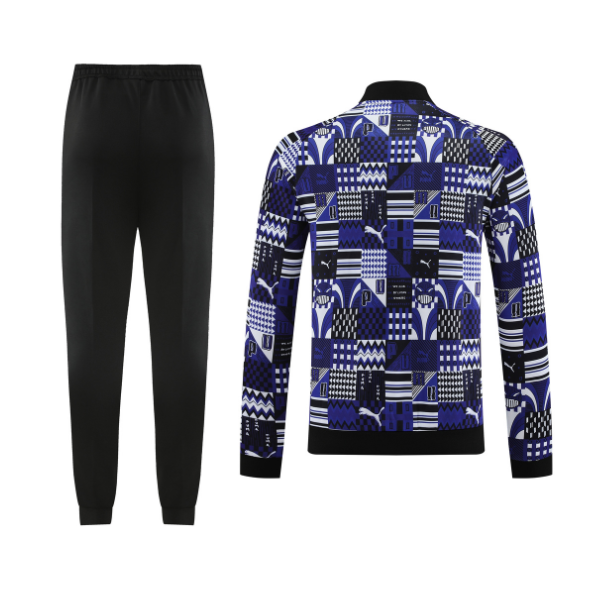 Puma Cold Set Blue White and Black Cold Set Quarter-Zip Top and Pants