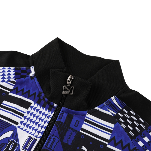 Puma Cold Set Blue White and Black Cold Set Quarter-Zip Top and Pants