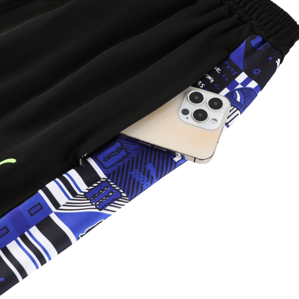 Puma Cold Set Blue White and Black Cold Set Quarter-Zip Top and Pants