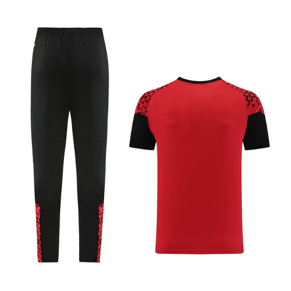 Puma Red and Black Training Set T-Shirt and Pants