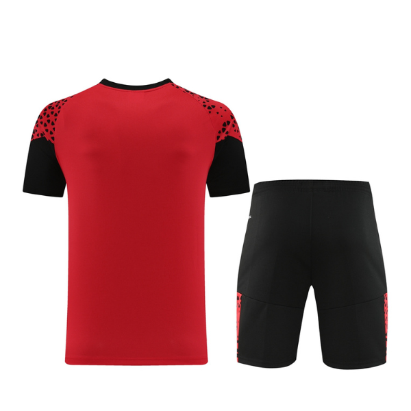 Puma Red and Black Training Set T-Shirt and Shorts