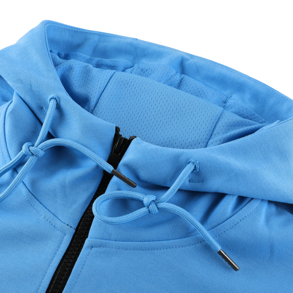 Chaqueta y pantalones Nike Cold Set negros y azul claro