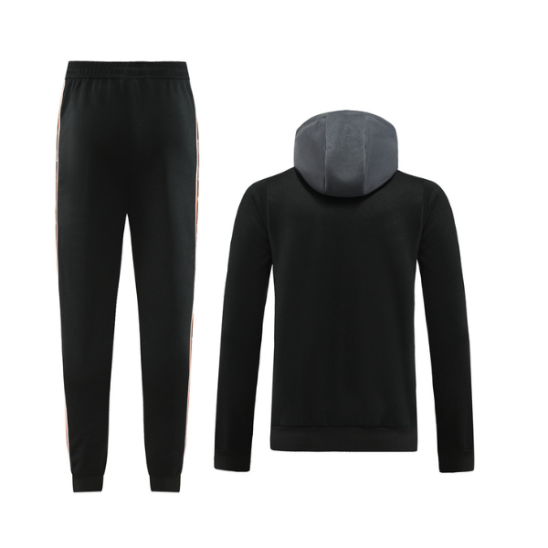 Nike Black Gray and Orange Cold Set Jacket and Pants