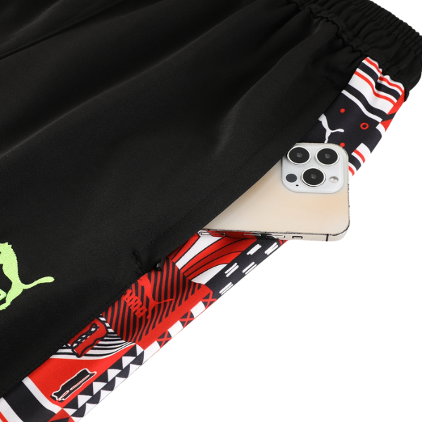 Puma Black Red and Gray Cold Set Jacket and Pants