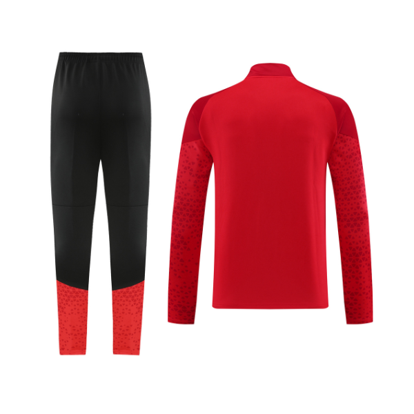 Puma Red and Black Cold Set Jacket and Pants
