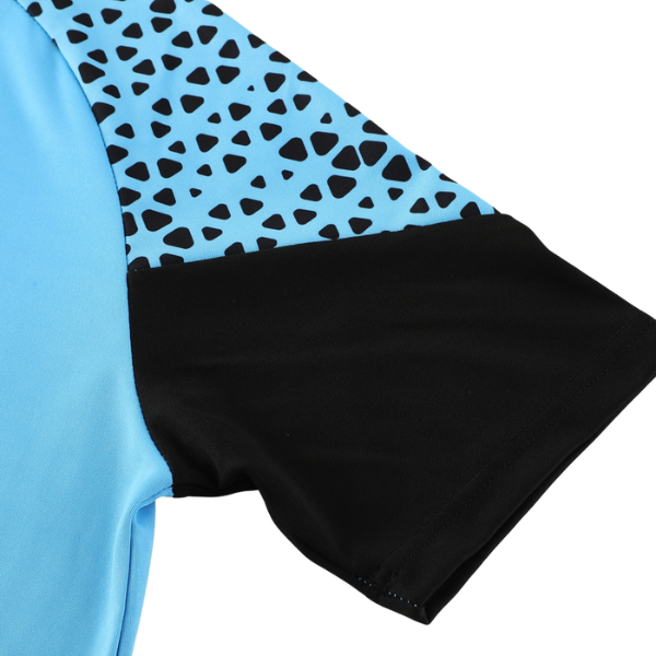 Puma Training Set Light Blue and Black Training Set T-Shirt and Pants