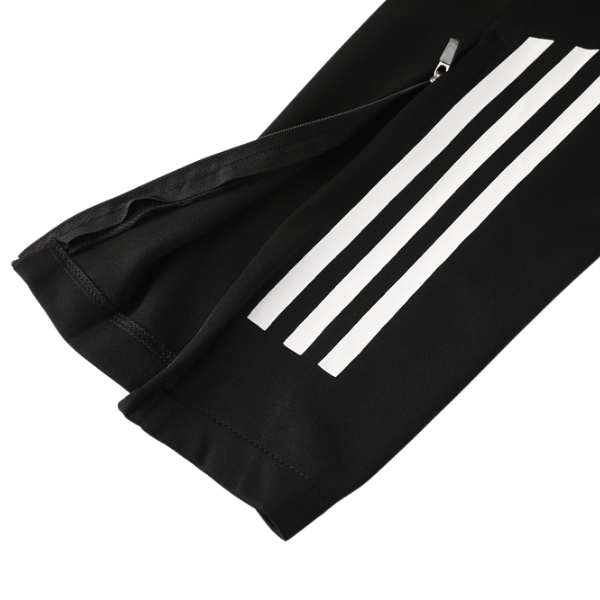 Camiseta y pantalones Adidas Cold Set azul, amarillo y negro con cremallera de un cuarto