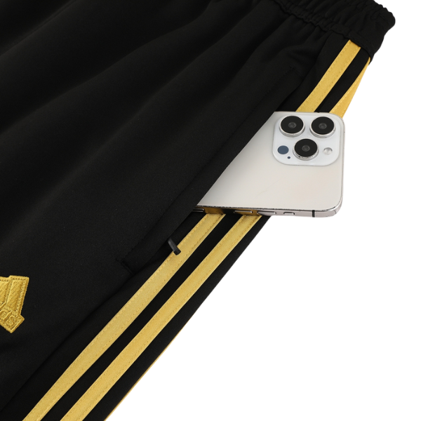 Adidas Black and Yellow Cold Set Jacket and Pants