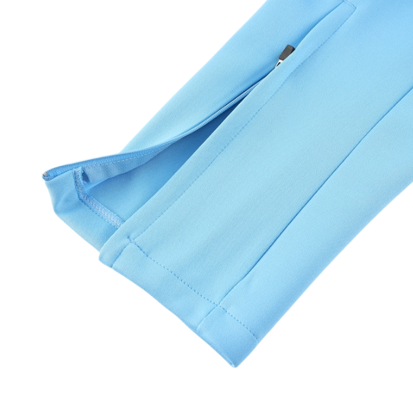 Conjunto de abrigo y pantalón Adidas Cold Blue, blanco y negro