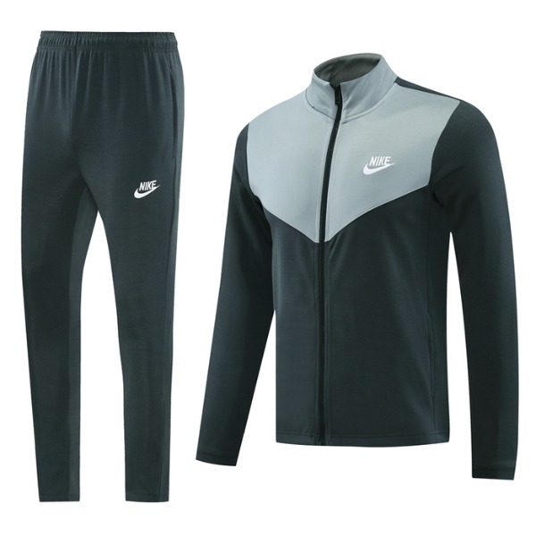 Chaqueta y pantalones Nike Green and Gray Cold Set