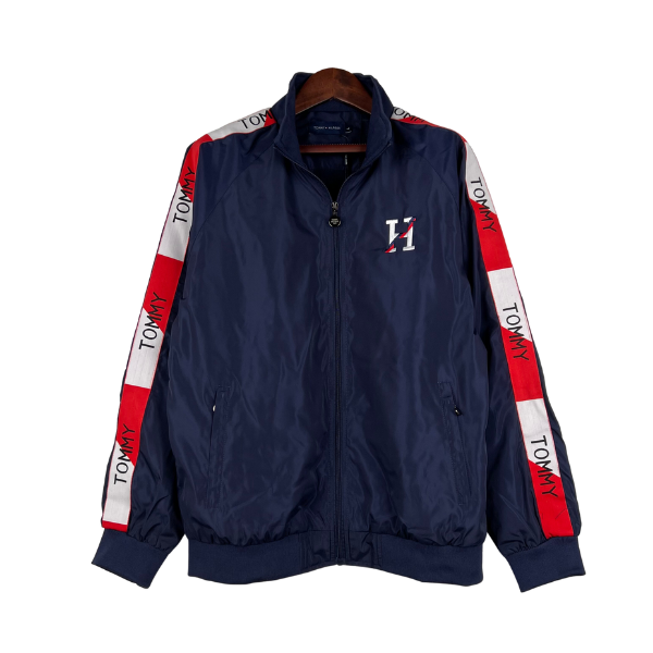 Chaqueta cortavientos Tommy Hilfiger azul, blanca y roja
