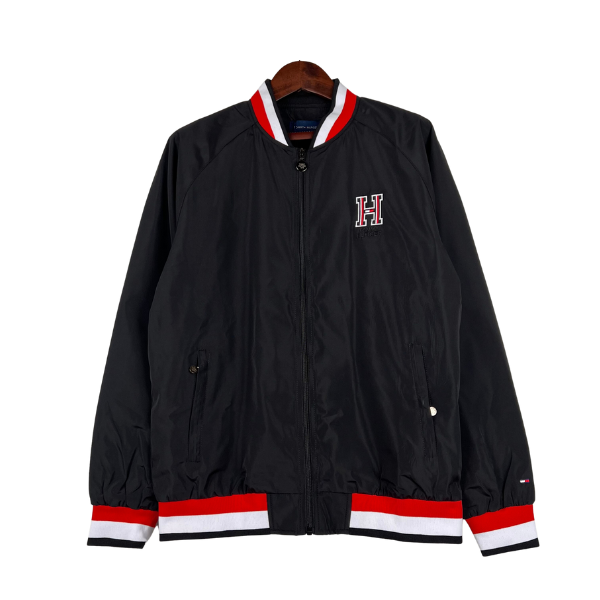 Chaqueta cortavientos negra de Tommy Hilfiger